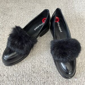 New Jefferey C London genuine leather and fur shoes